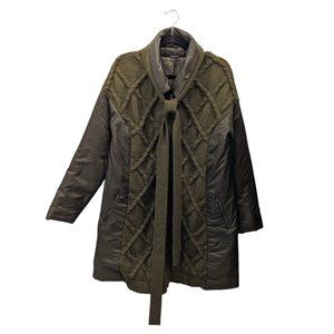 Crea Concept Cable Knit Puffer Jacket